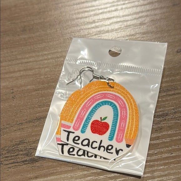 Teacher Earrings Colorful - Picture 1 of 1